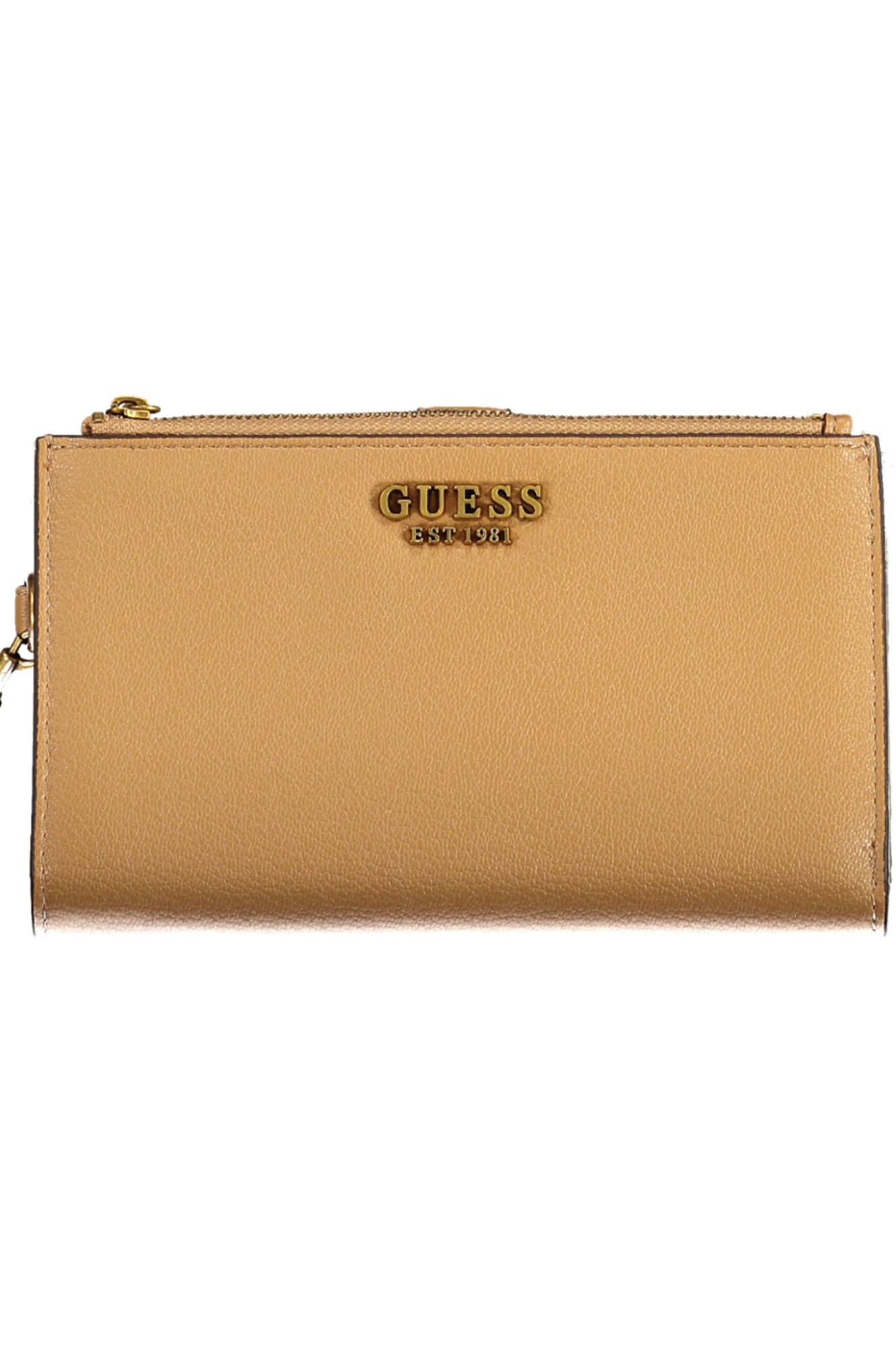

Коричневый женский кошелек из полиуретана Guess Shoes