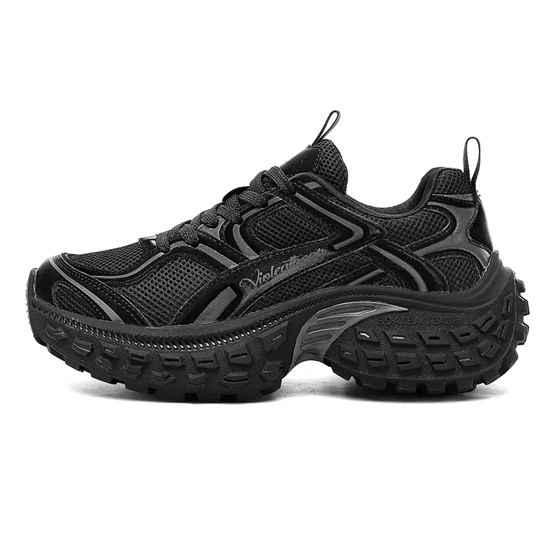

Violentbear Кроссовки Unisex Cushioned Slip-Resistant Low-Top Chunky Ore Black, цвет Ore Black