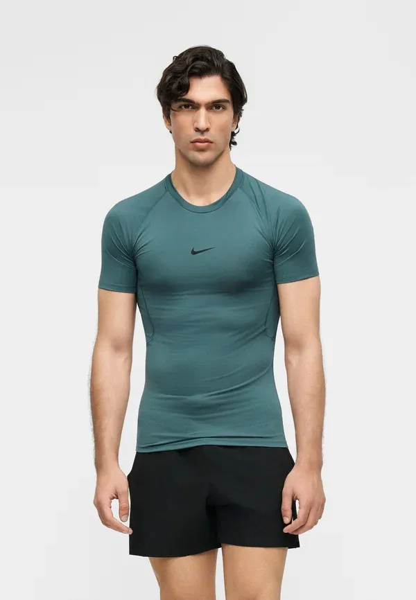 Майка облегающая Nike Performance, цвет минеральный сланец/черный