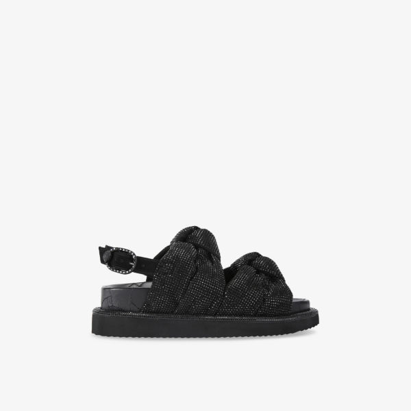 Сандалии Kurt Geiger London Orson knot с плетением, черный