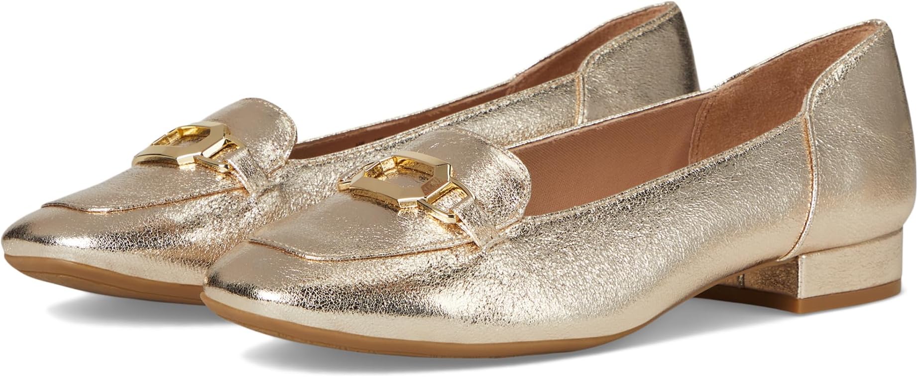 Балетки LifeStride Celine Skimmers, цвет Platino Gold Faux Leather