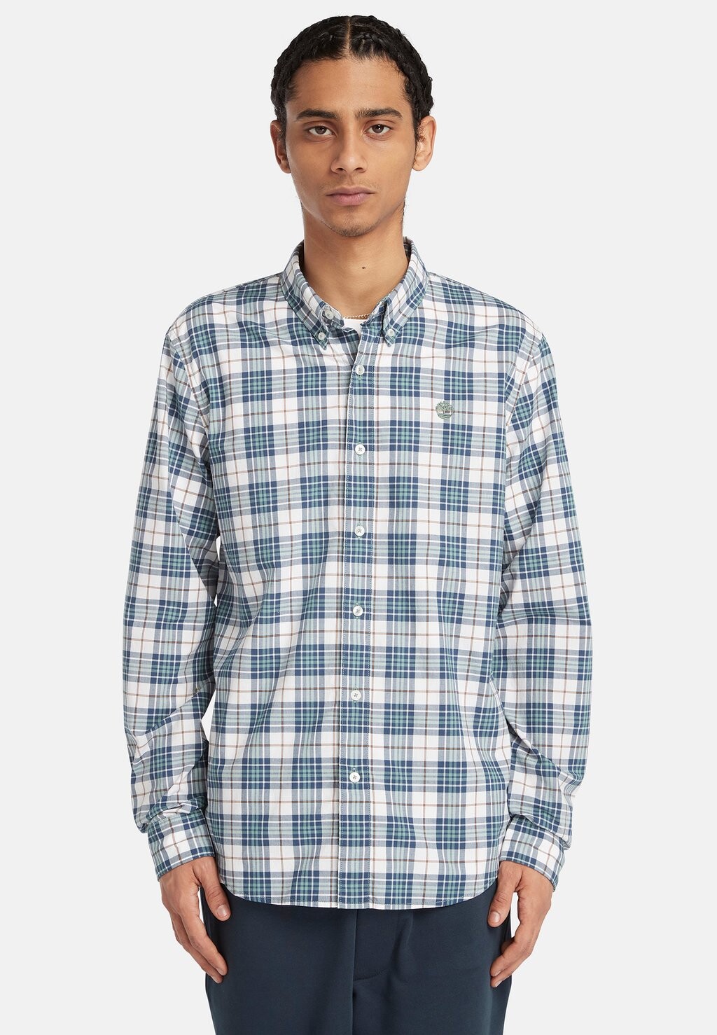 

Рубашка Poplin Tartan Timberland, цвет trellis yd