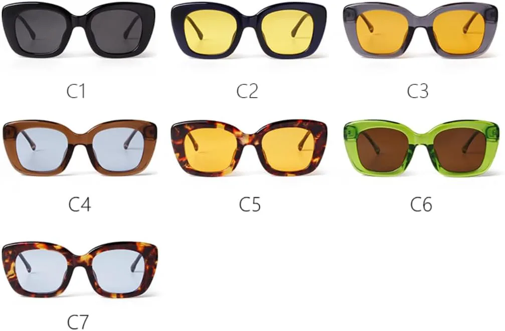 

Солнцезащитные очки с защитой UV400 | Серая оправа, желтая рамка, синие линзы | для женщин и мужчин, для занятий спортом на открытом воздухе и вождения DSVIGF, 04