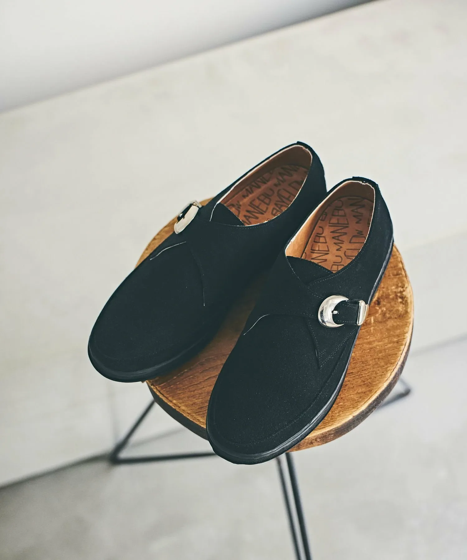 Замшевые туфли-монки Bayflow, Black 19 (Suede) — фото 2