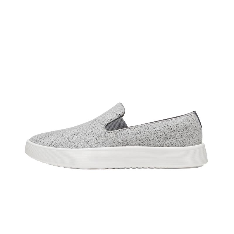 

Легкие повседневные туфли Wool Cruiser Slip On с низким верхом, мужские, средне-серые Allbirds, Medium Gray (Bubble White Base)