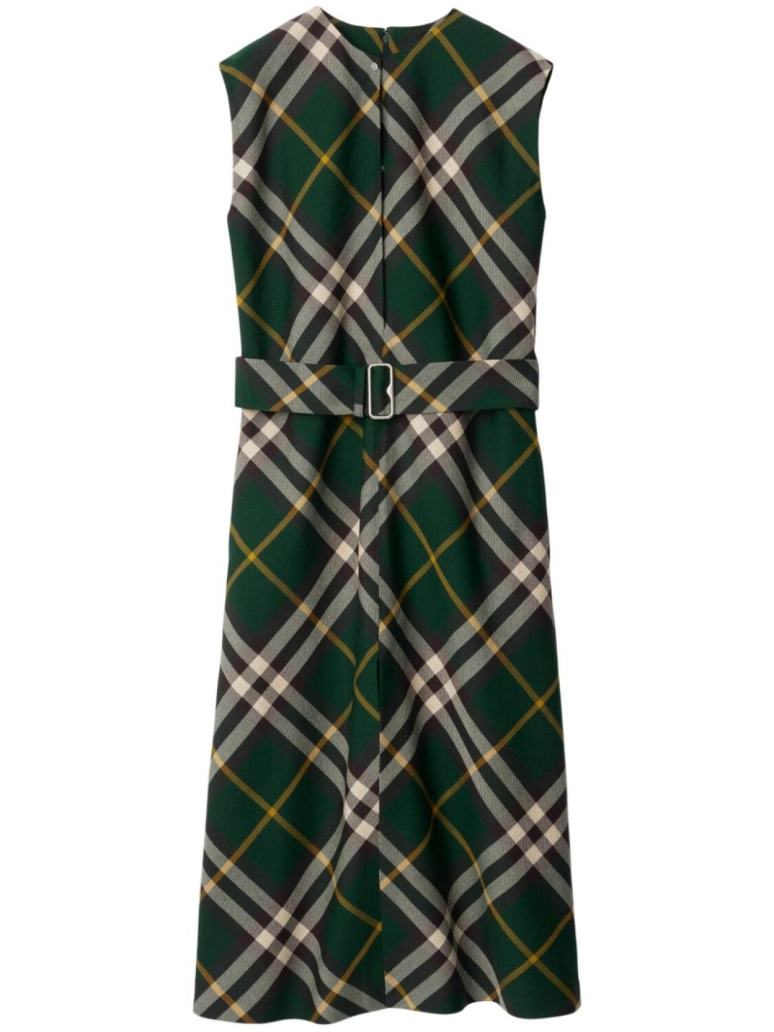 

Burberry платье миди в клетку Nova Check, зеленый
