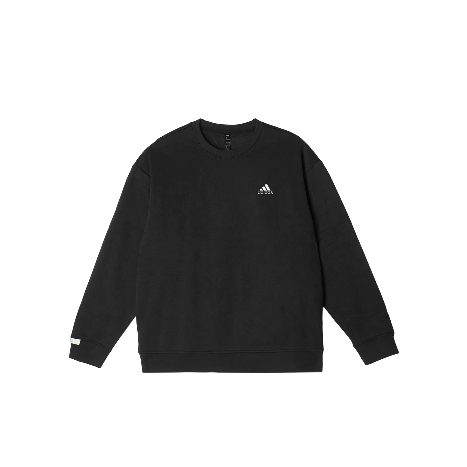 Adidas Толстовки LABEL унисекс, черные, с круглым вырезом, средней толщины — фото 4