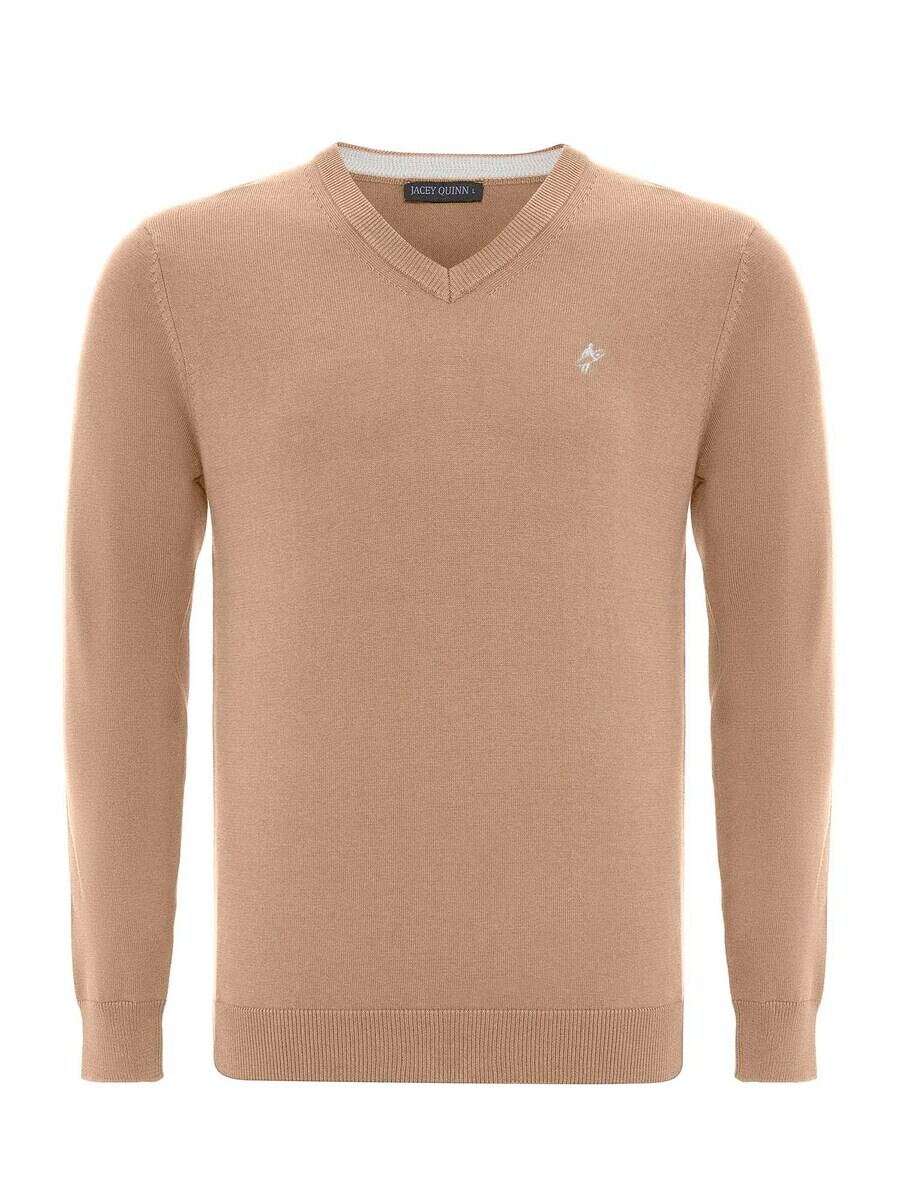 

Свитер с v-образным вырезом Jacey Quinn Sweater, бежевый