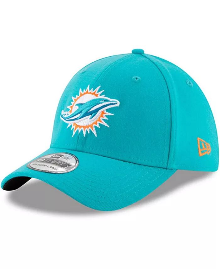 

Мужская классическая кепка Aqua Miami Dolphins 39THIRTY Flex Team New Era, синий