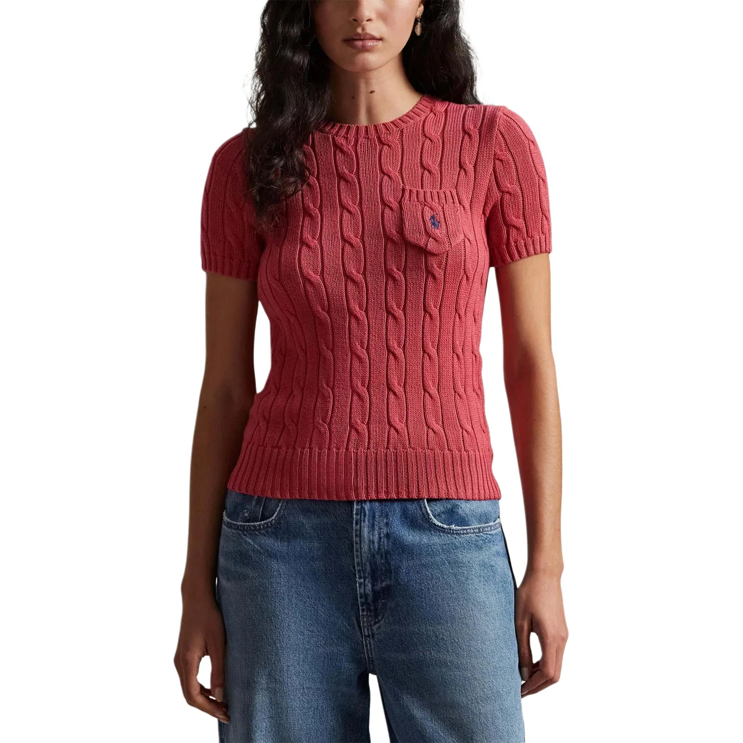 Джемпер с круглым вырезом и коротким рукавом Polo Ralph Lauren Nantucket Red — фото 4