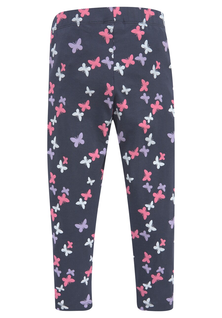 Узкие леггинсы Kidsworld, цвет Navy/Dark blue/Pitaya — фото 4
