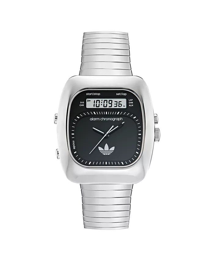 

Унисекс-часы аналоговые серебристые из нержавеющей стали, 37 мм adidas