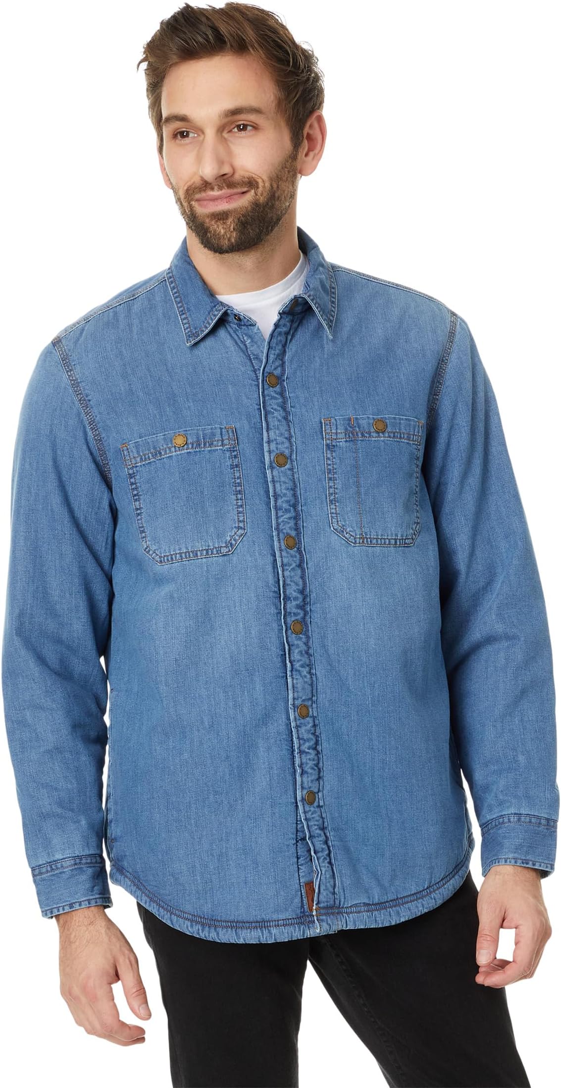 

Рубашка L.L.Bean 1912 Heritage Lined Shirt Jac, цвет Stonewashed