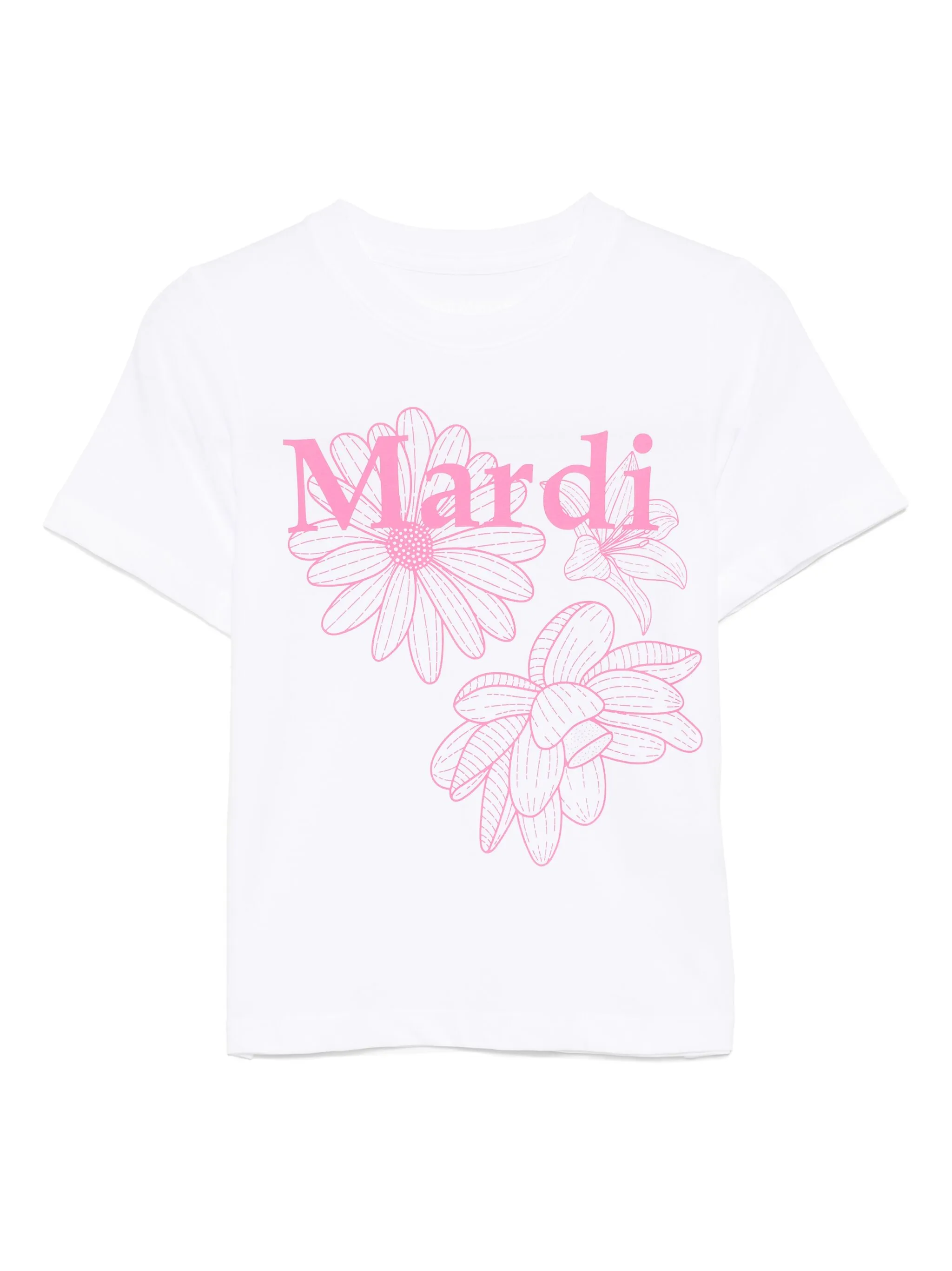 

Футболка с принтом Mardi Mercredi Les Petites, белый