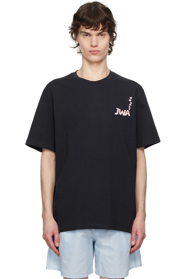 

Футболка с принтом на спине Jwa' Jw Anderson, синий