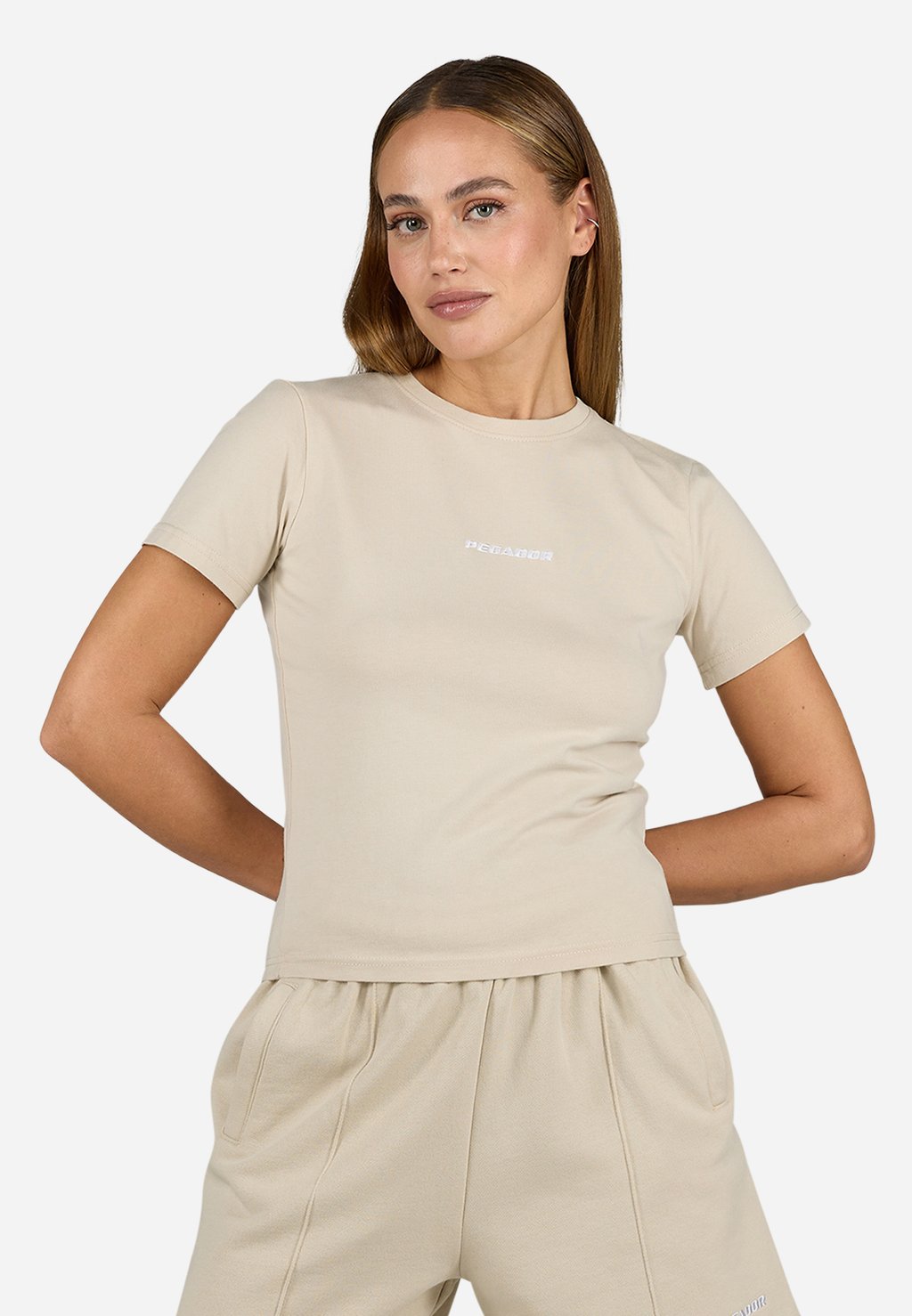

Базовая футболка YONA SLIM TEE Pegador, серо-коричневый