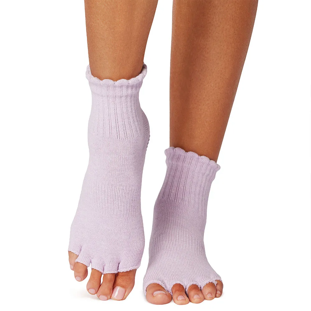 

Носки Toesox Pilates Grip Mellody Scallop H/T, фиолетовый