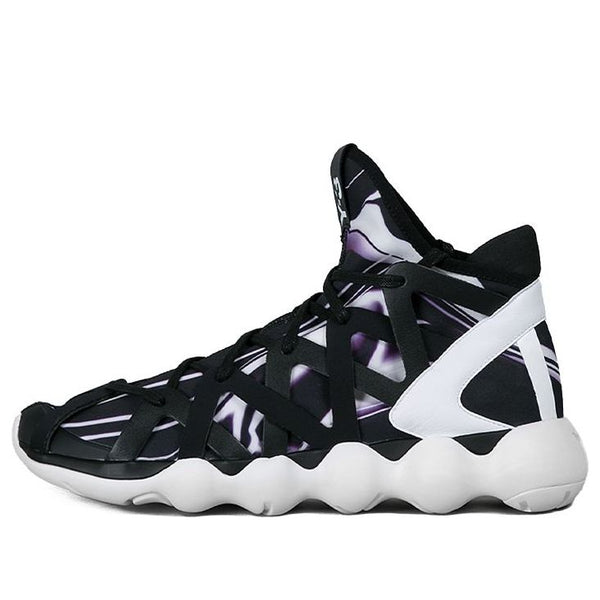 

Кроссовки adidas Y-3 Kyujo High 'Black Purple White', черный