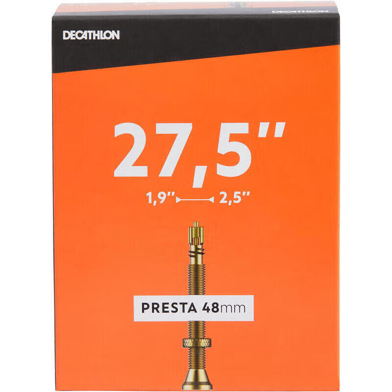 

Камера Decathlon для горного велосипеда 700OVBHC27.5x1,9/2,5, камера с французским клапаном, 48 мм457940