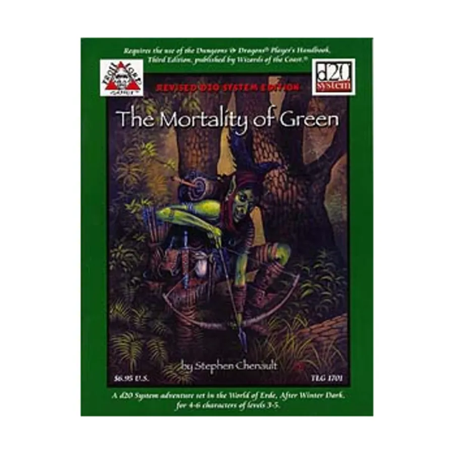 

Модуль Mortality of Green, Fantasy Adventures (Troll Lord Games) (d20)