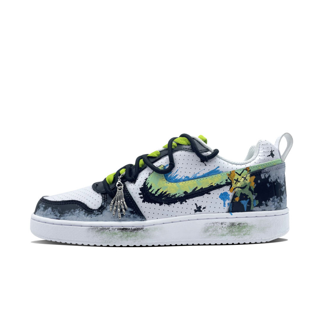 

Кроссовки Nike Court Borough Series Skateboarding Shoes Men Low-top Black, черный