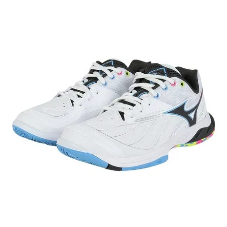 Унисекс кроссовки для бадминтона «Wave Fang 2 Fit» от Mizuno, White X Blue