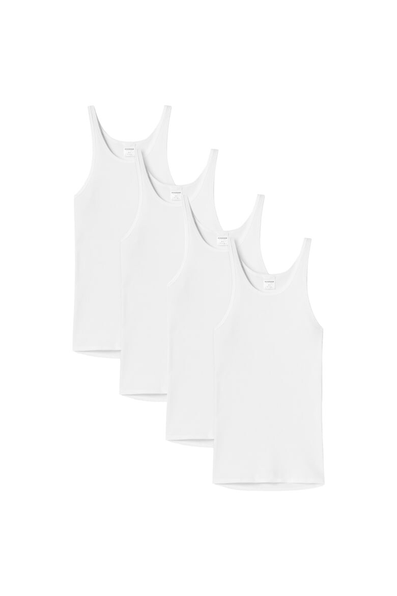 

Футболка SCHIESSER Unterhemd 2er Pack — Original Doppelripp, Sport-Jacke, без рукавов 13967 Schiesser, белый