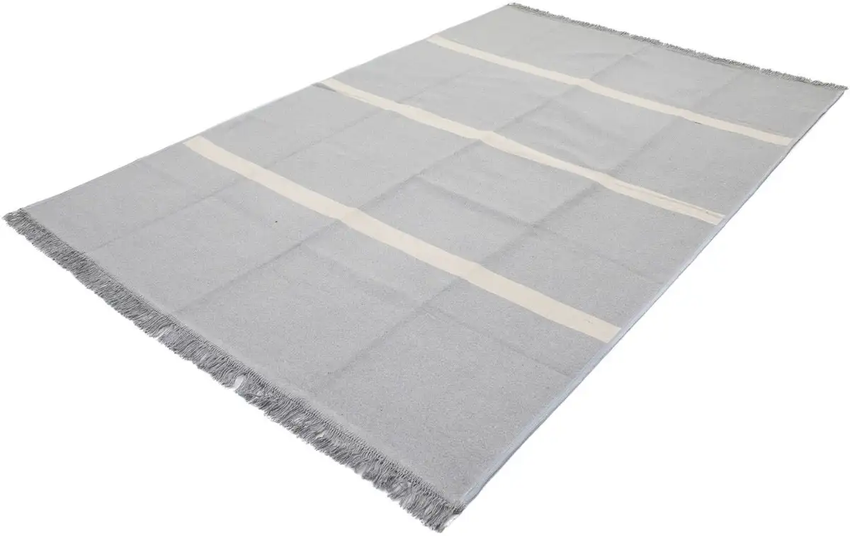 

Шерстяной ковер Morgenland "Kilim Carpet Veria", прямоугольный, чистый хлопок 140х215 см, цвет Silber