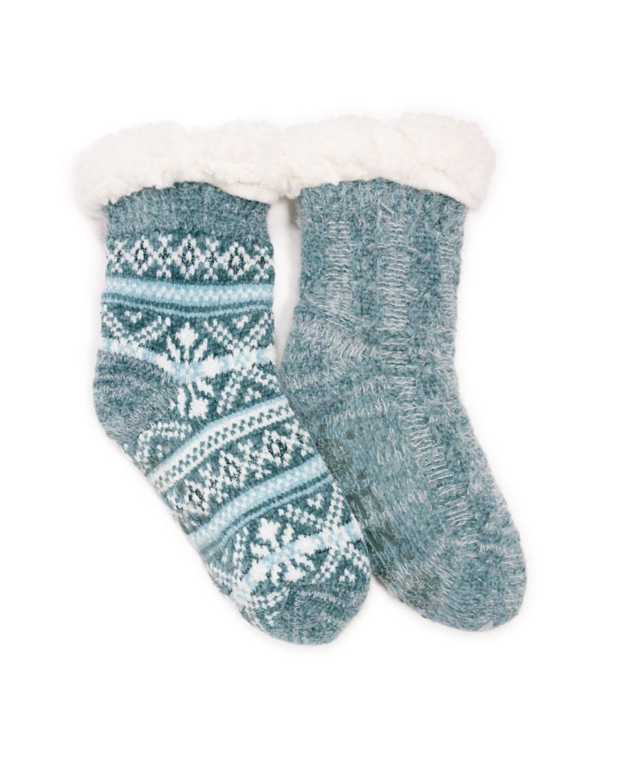 

Женские носки из синели (2 шт в упаковке) MUK LUKS, Teal