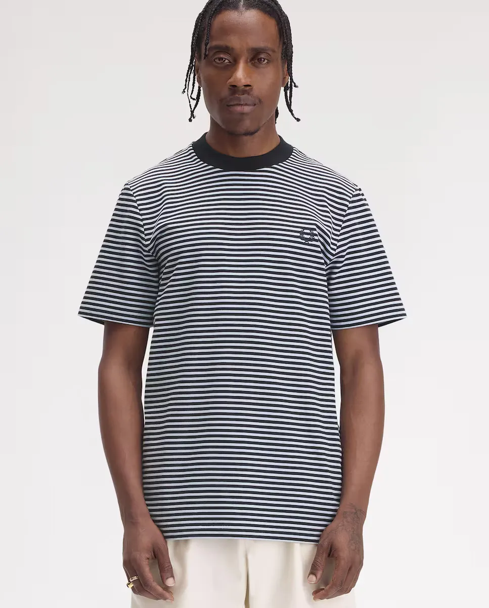 

Мужская футболка с коротким рукавом и круглым вырезом Fred Perry, темно-синий