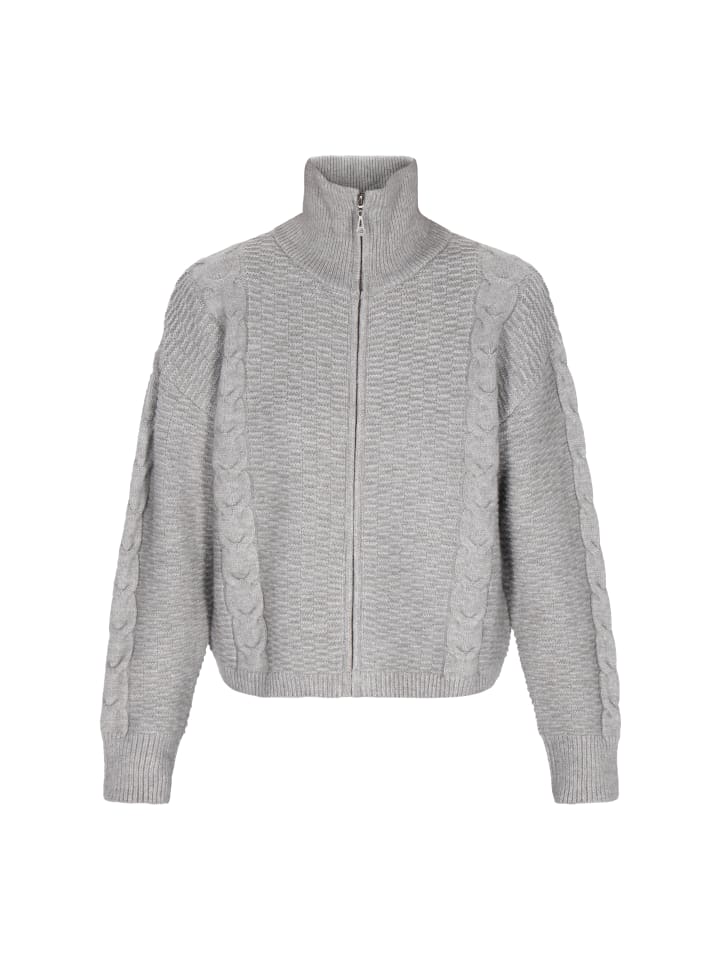 

Женский кардиган серого меланжа DreiMaster Vintage