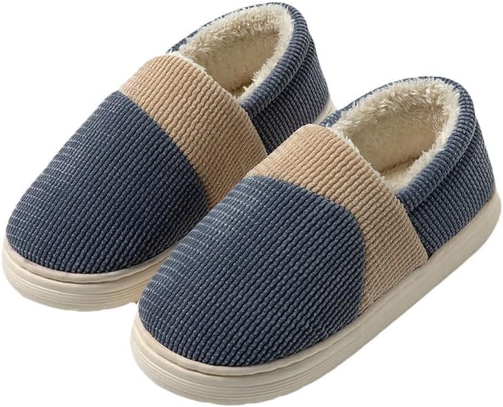 

Мужские зимние тапочки JadeRich с закрытой пяткой, флисовой подкладкой, уютные домашние тапочки с памятью формы, противоскользящие, серый