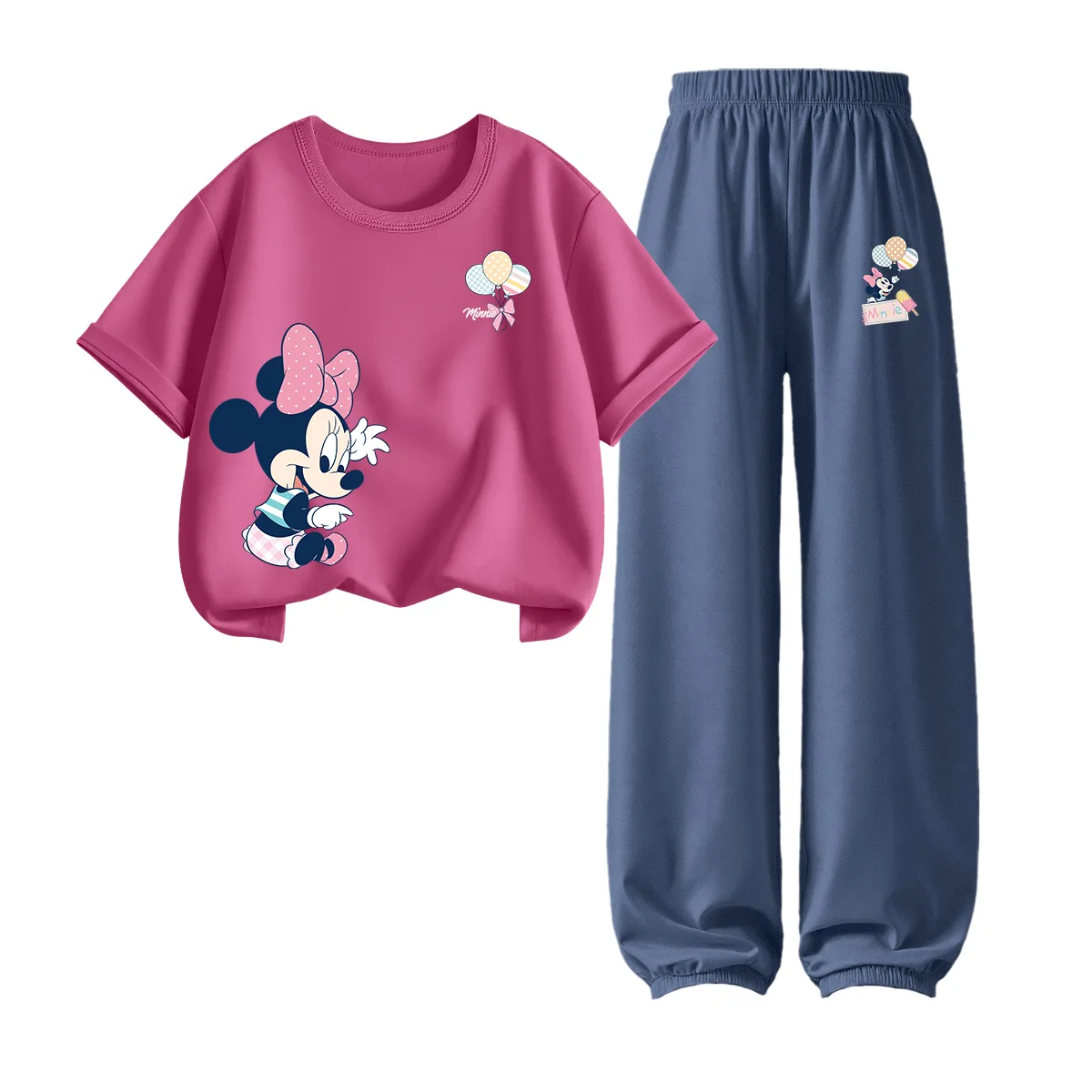 Повседневная спортивная одежда для детей 3-7 лет Disney, Dile Play K Berry Red+D Balloons K Glacier Gray — фото 2