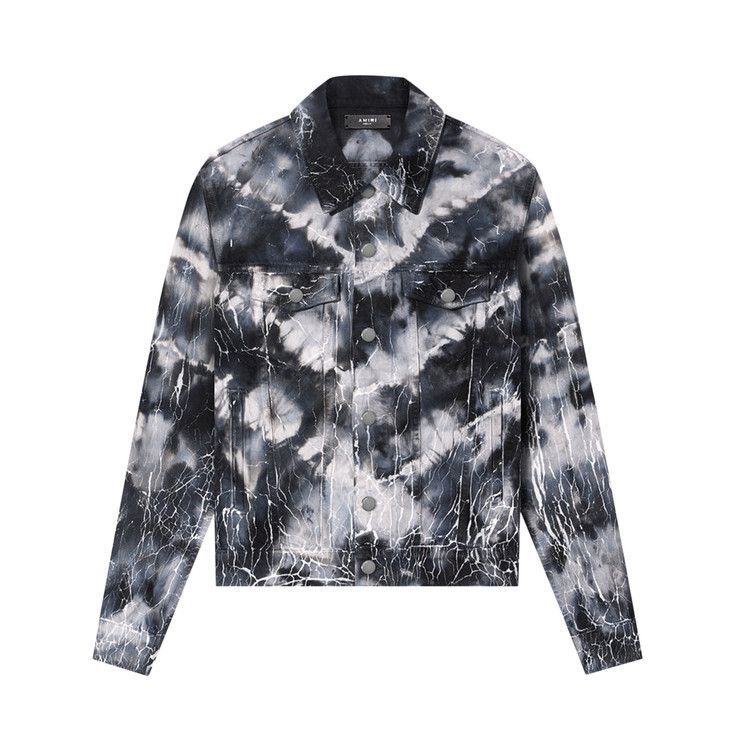 

Куртка Amiri Cracked Tie Dye Trucker, Black