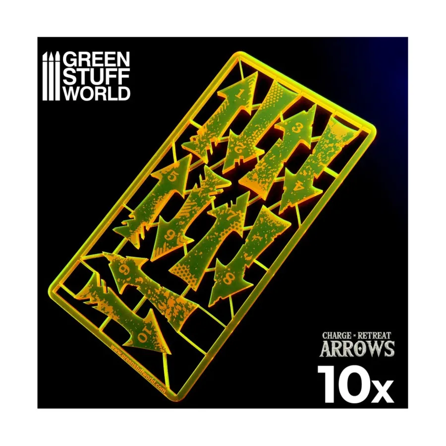 

Стрелы рывка и отступления — оранжевые, Accessories - Tokens, Markers & Pawns (Green Stuff World)