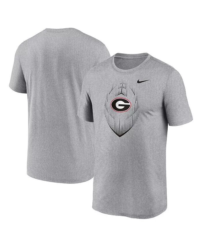 

Футболка мужская Heather Grey Georgia Bulldogs Primetime Legend Icon Performance Nike