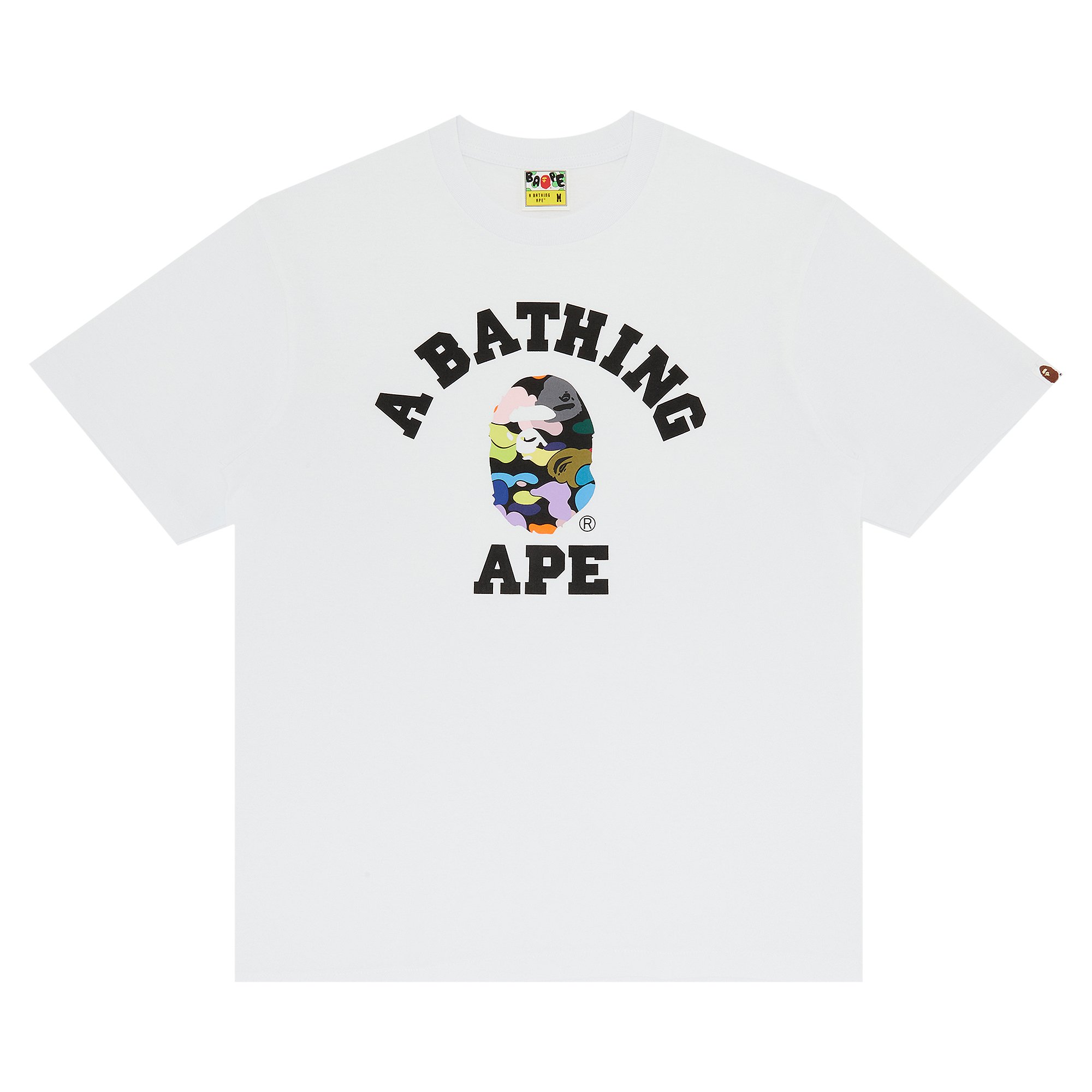 

Футболка BAPE Multi Camo, Белый/Многоцветный