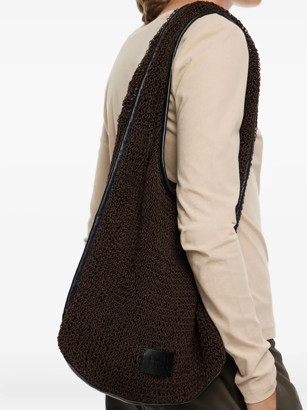 

Сумка на плечо с кожаной отделкой Bimba y Lola, коричневый