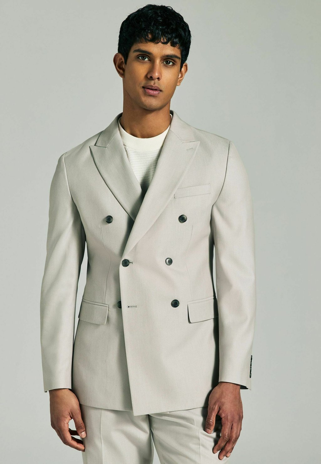 

Пиджак-блейзер REGULAR FIT - TEXTURED - Suit jacket Next, бежевый