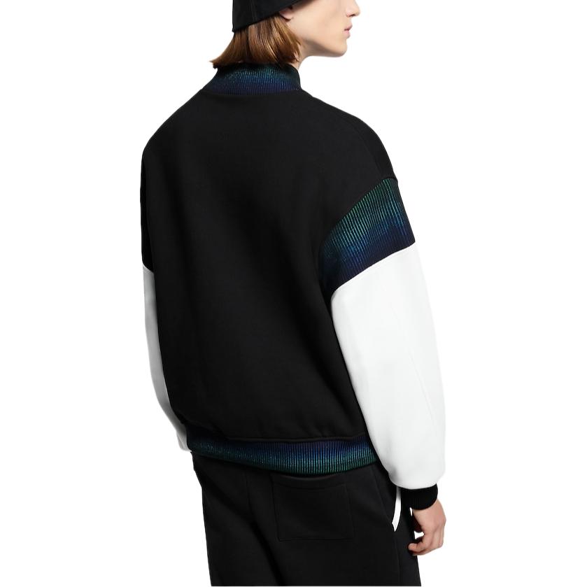 LOUIS VUITTON Хлопковая трикотажная бейсбольная куртка, Black — фото 4