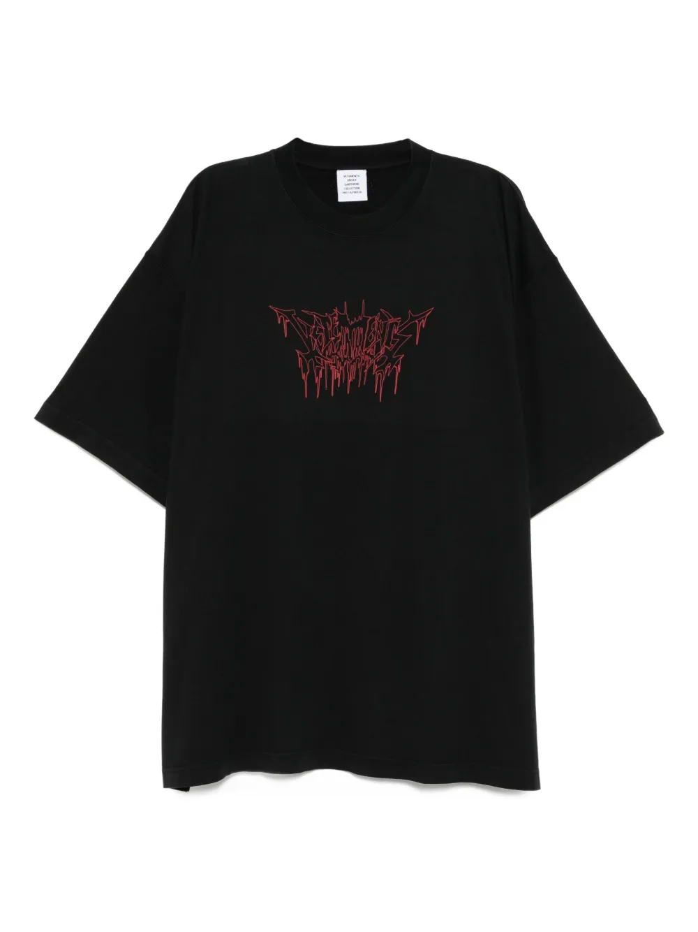 

Футболка с логотипом VETEMENTS, черный