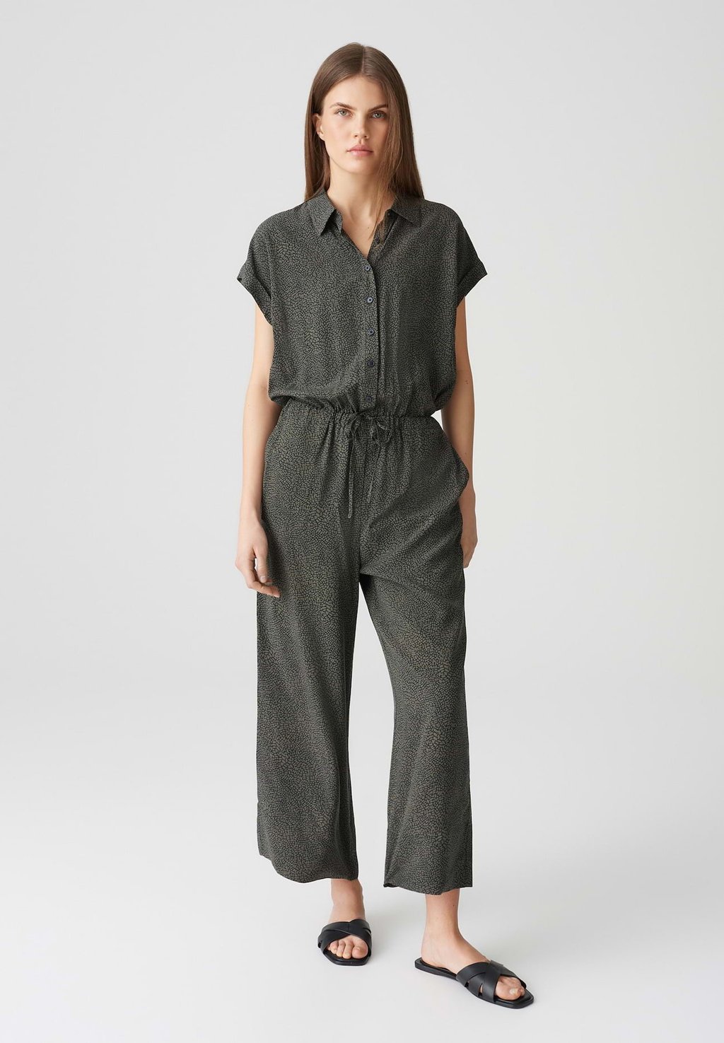 

Комбинезон MID RISE CROPPED WIDE FIT PRINT OPUS, оливковый