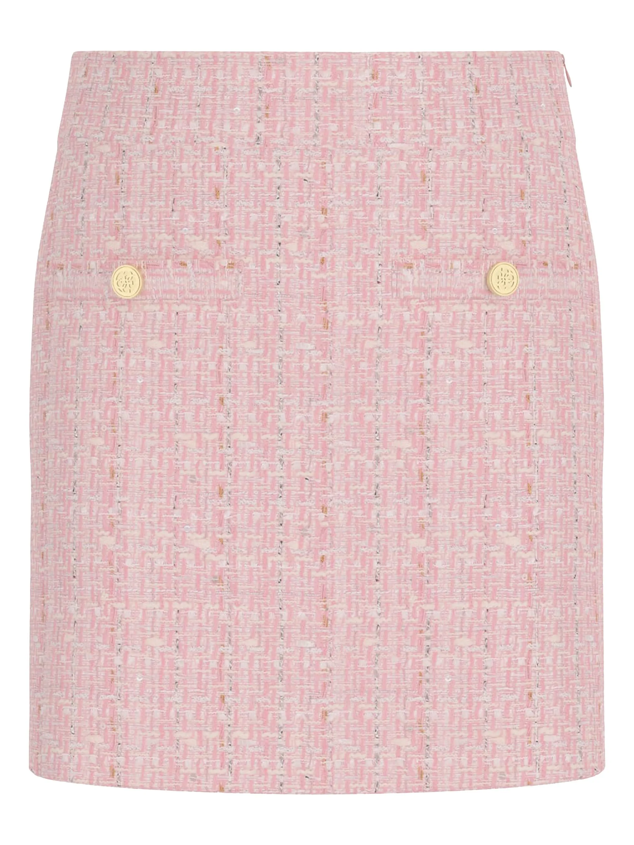 

Твидовая юбка Guess Kids, розовый
