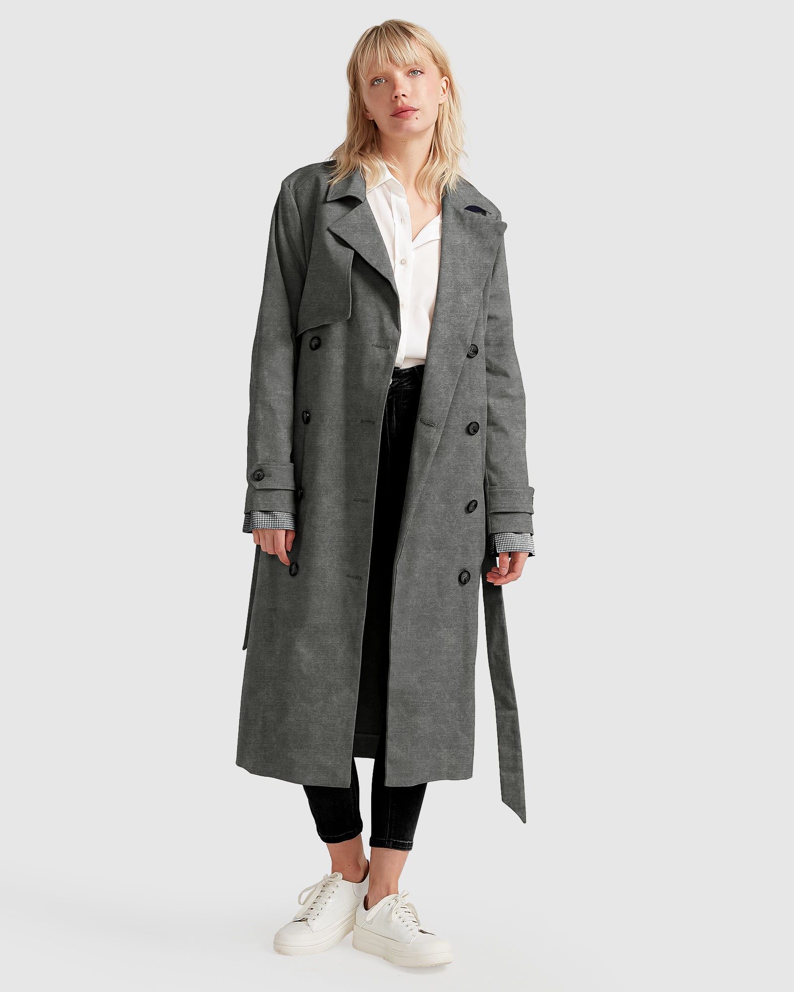 

Тренчкот Empirical City Belle&Bloom, цвет washed black
