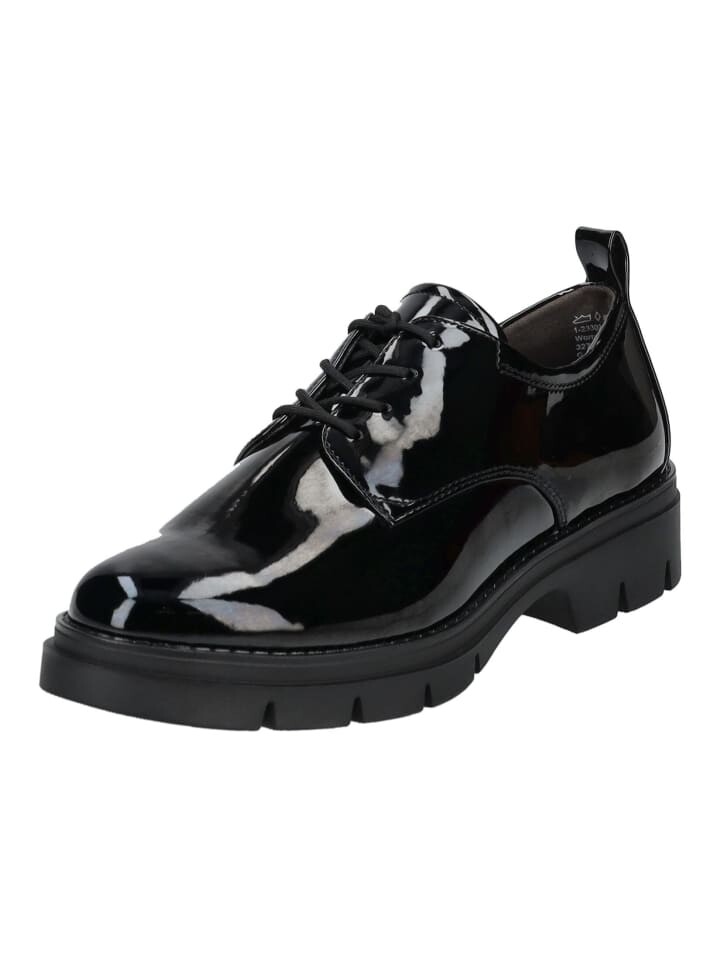 

Элегантные туфли на шнуровке Tamaris Halbschuhe, цвет schwarz lack