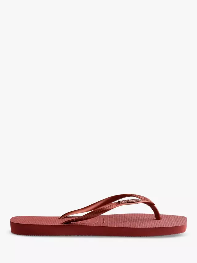 

Шлепанцы Havaianas Square Toe Metallic Logo, цвет mahogany