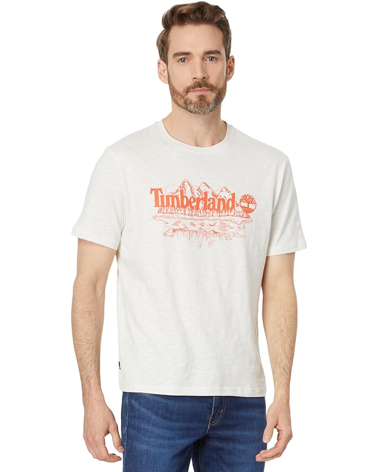 

Футболка Timberland Short Sleeve Graphic Slub, цвет Vintage White