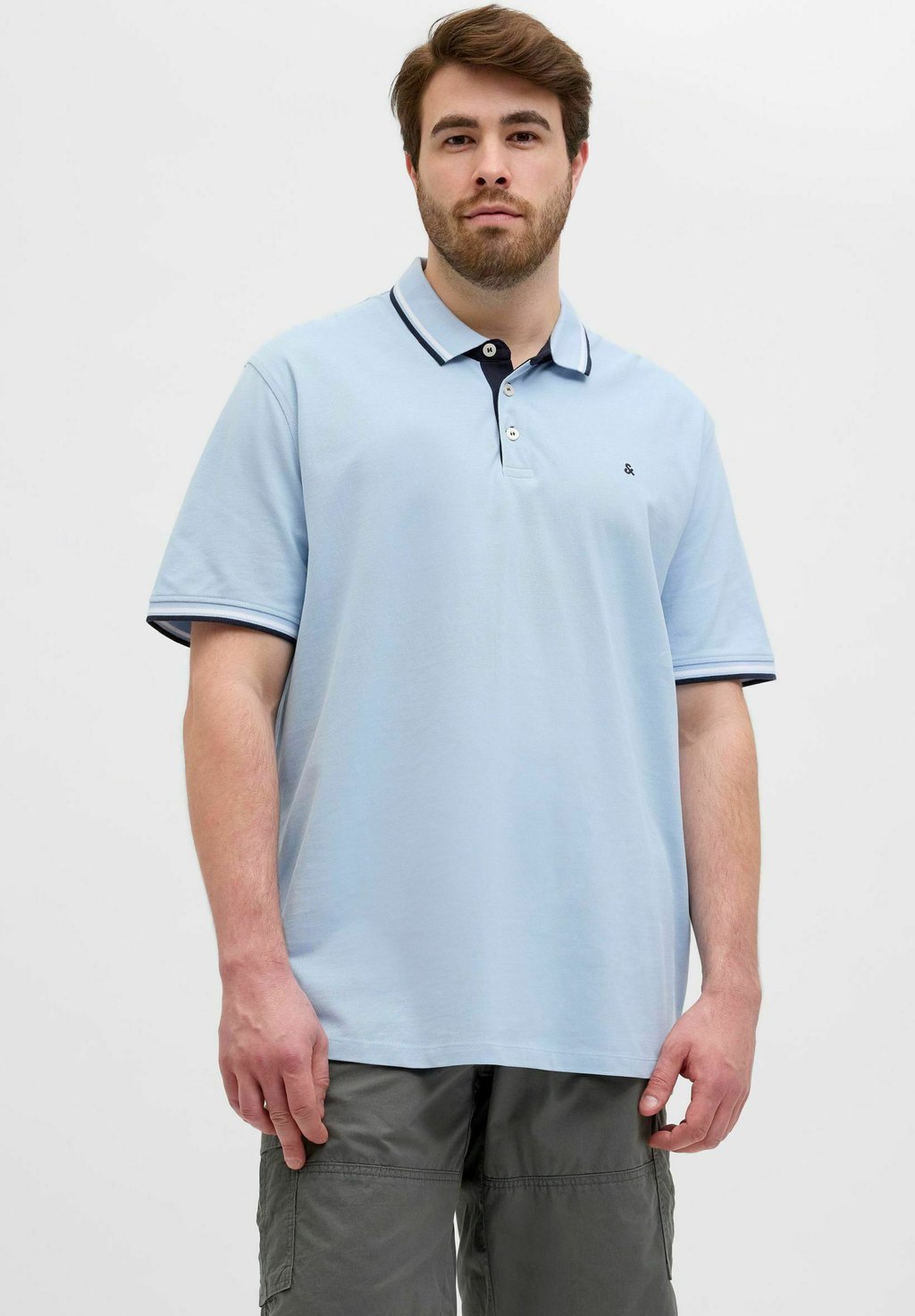 

Рубашка поло JJEPAULOS NOOS Jack & Jones, светло-голубой
