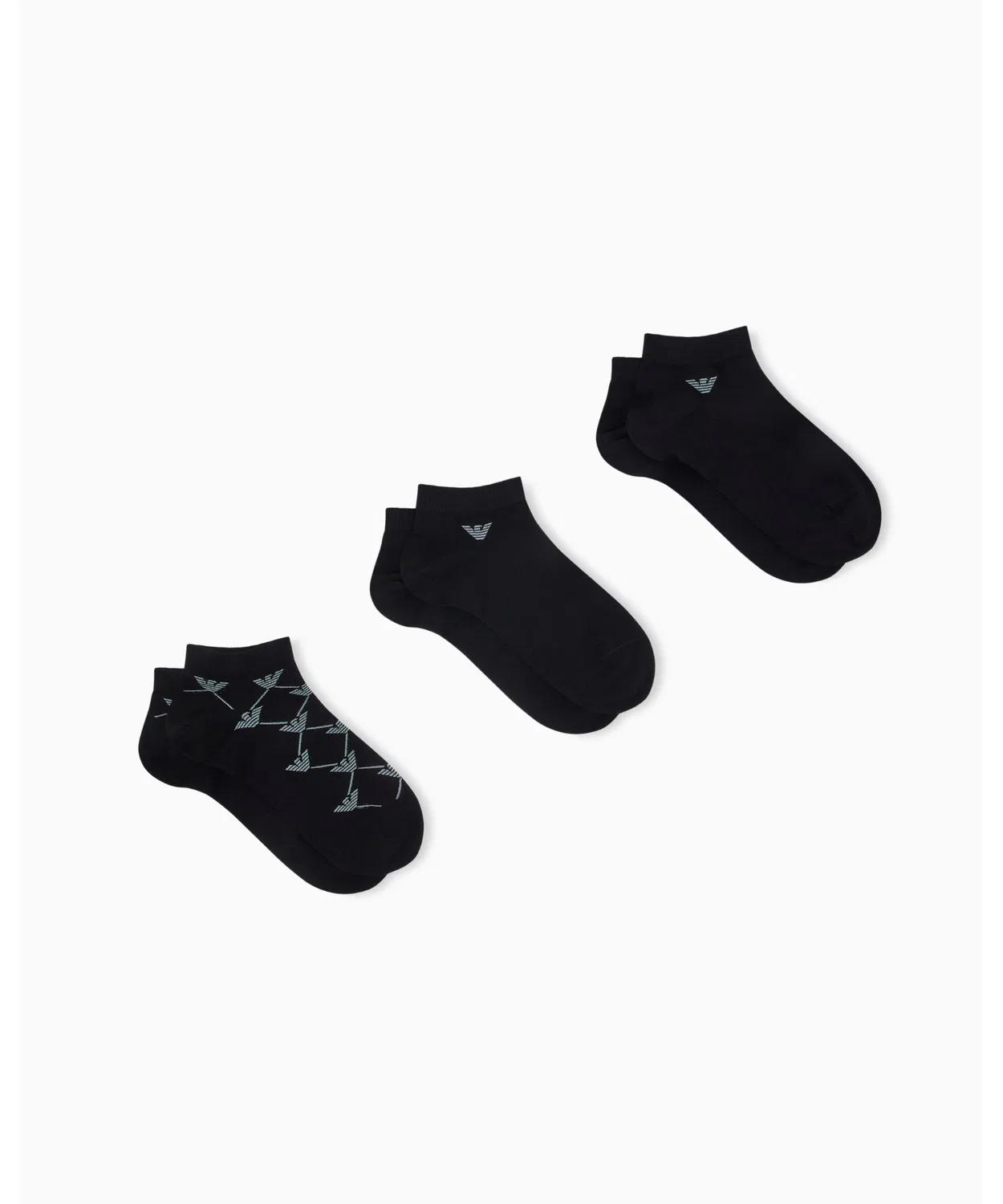 Носки Emporio Armani 3 пары хлопок черные