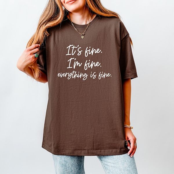 

Футболка It'S fine i'm fine everything is fine heavyweight Simply Sage Market, Зеленый, Футболка It'S fine i'm fine everything is fine heavyweight Simply Sage Market